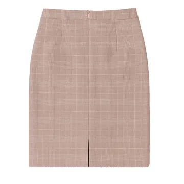 دامن فون تنگ دخترانه چهارخانه گلبهی